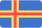 Aland Islands Flag New